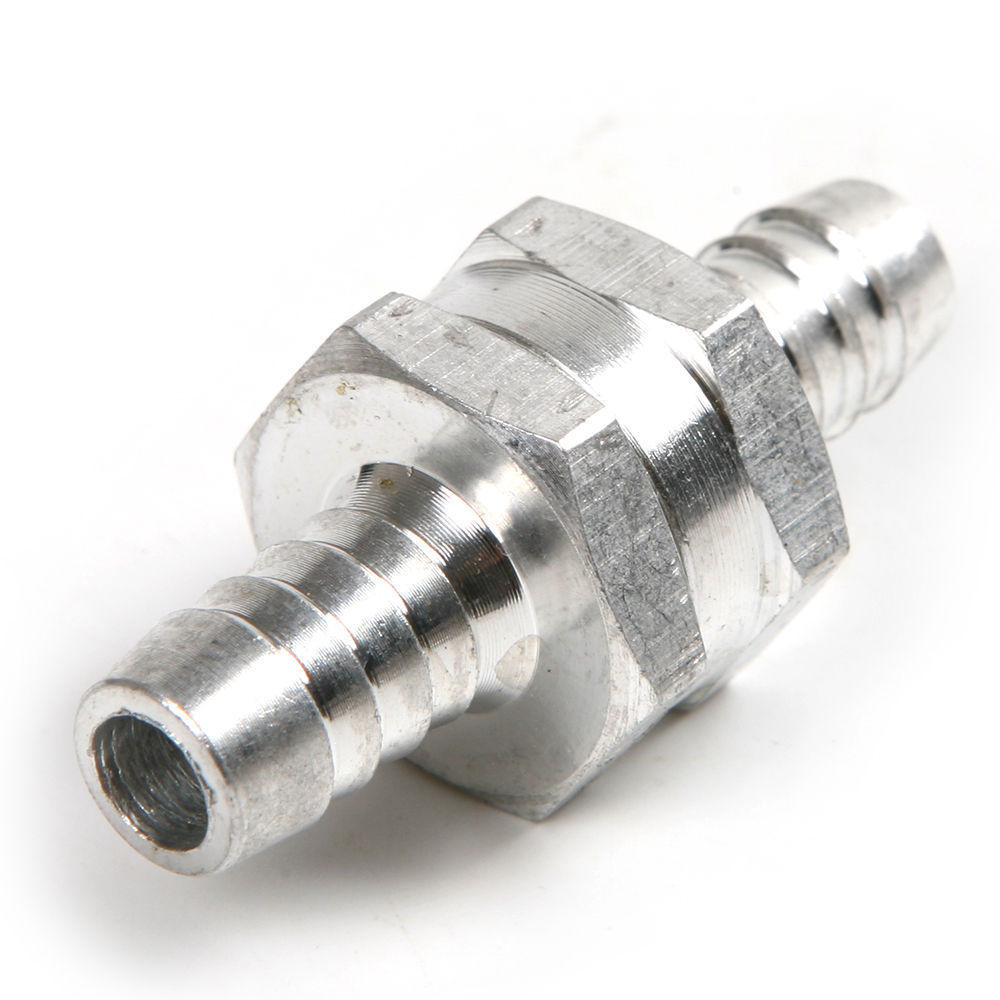 12mm 1/2" Aluminium Non Return One Way Check Valve Petrol Fuel Diesel
