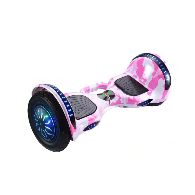 10" Hoverboard Scooter W/ Golden Safe Lever Self Balancing Bluetooth Skateboard Pink-camouflage image