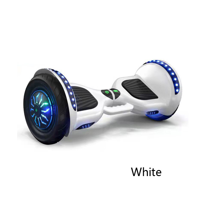 10" Hoverboard Scooter W/ Golden Safe Lever Self Balancing Bluetooth Skateboard White image