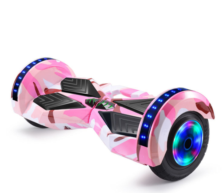8" Hoverboard Scooter Self Balancing Electric Bluetooth Skateboard HoverBoard Pink Camouflage image