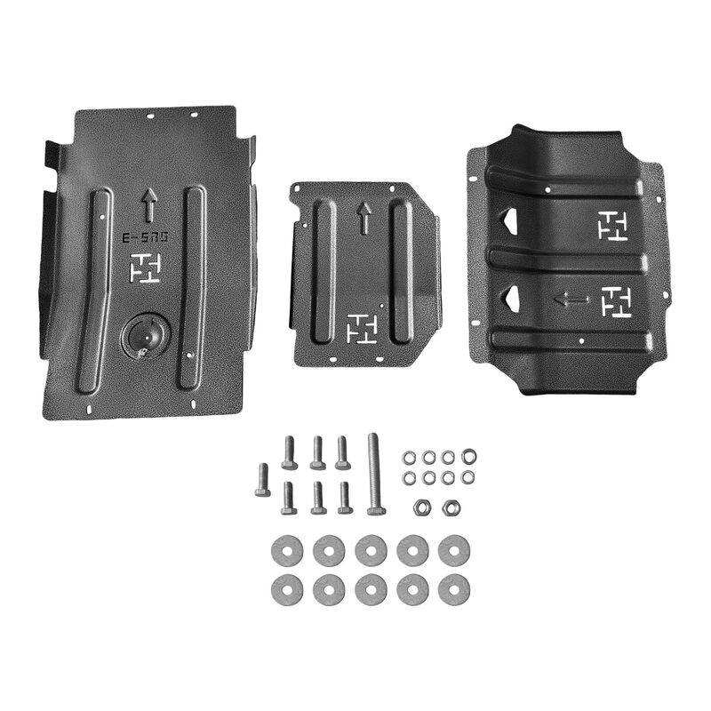 3Pcs Bash Plates 4mm Thick Steel Fit For Ford Ranger PX MK1 MK2 MK3 For Mazda BT50 2012-2020 image