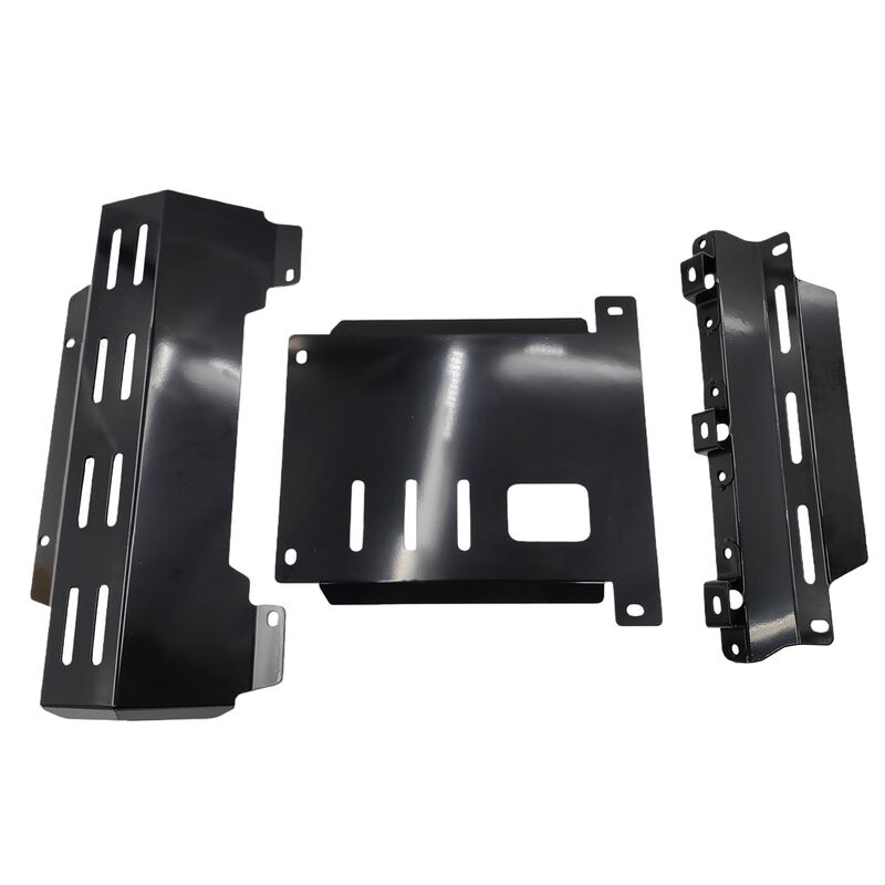 Black Bash Plates Fit For Mazda BT50 For Isuzu D-Max TFS TFR Sump Guard Underbody Protect 2020-ON image