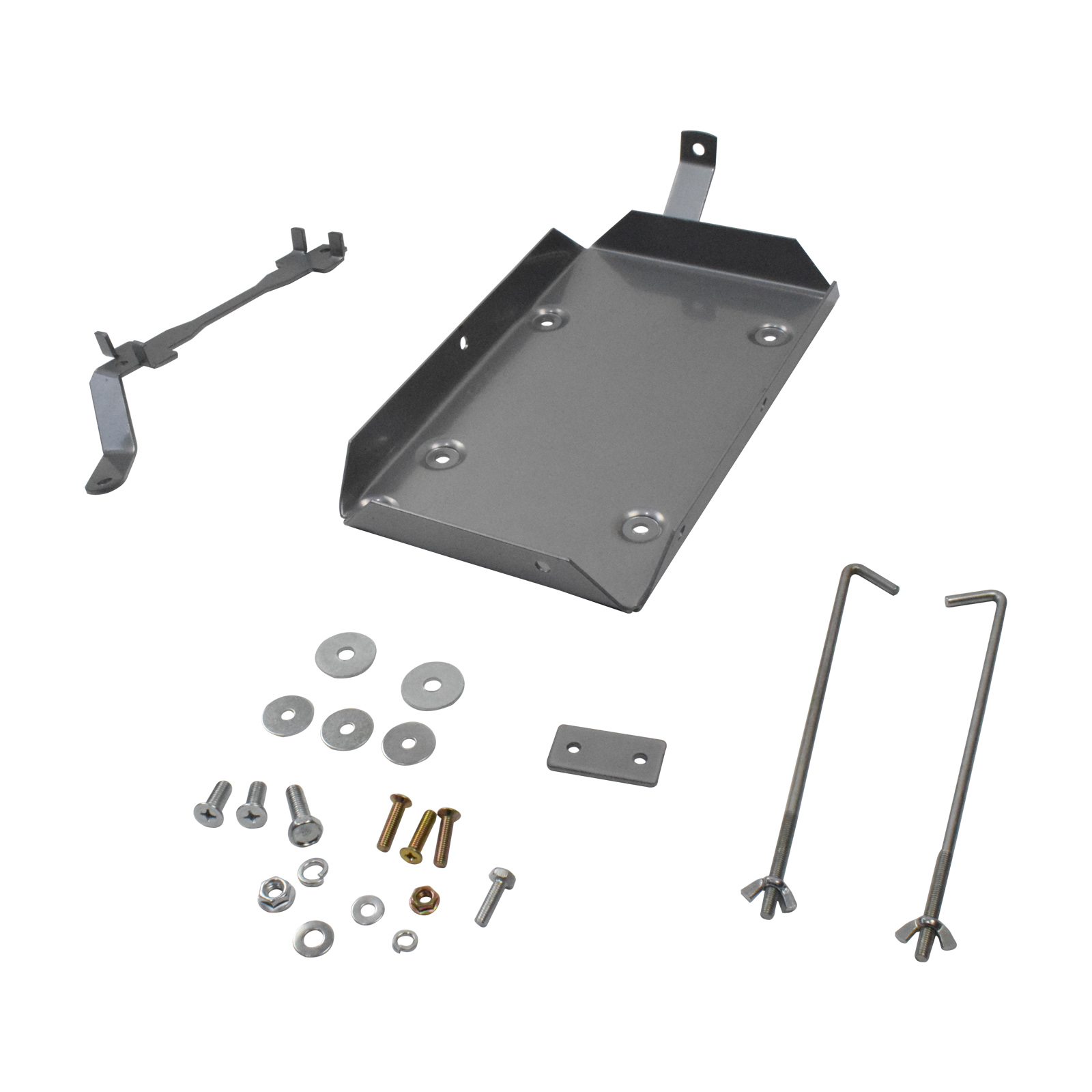 Dual Battery Tray Fit For Toyota Prado 150 Series 1KDFTV 3.0L 2010ON Silver