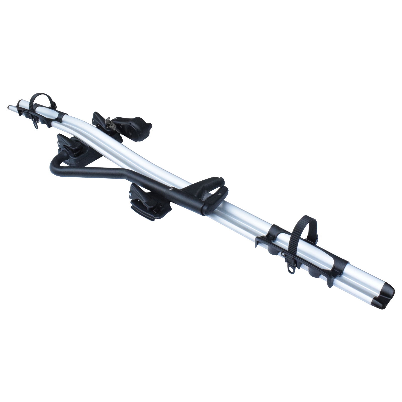 Roof Rack Aluminum Alloy Mounted Frame Holding Bike Bicycle Carrier Lockable image