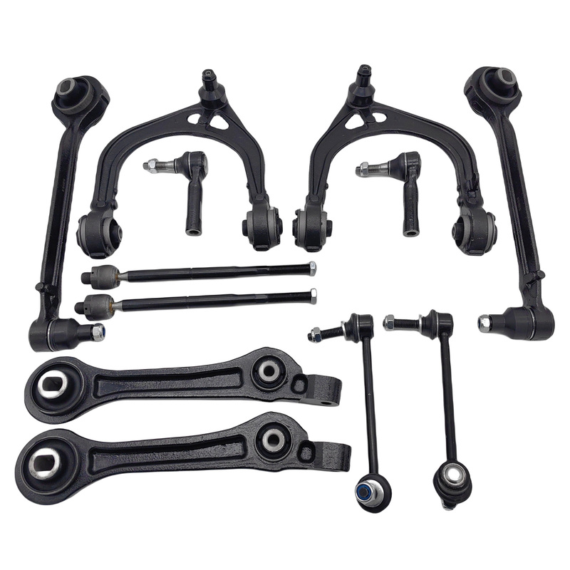 12 Pcs Full Set Front Lower Upper Control Arms Kit Fit For Chrysler 300 C LE LX 2004-2012 image