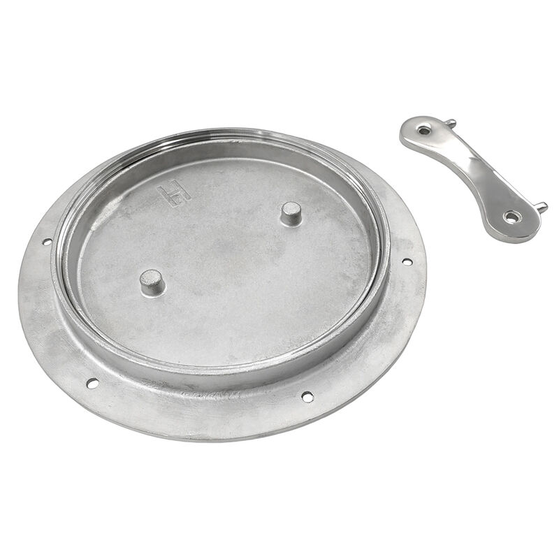 Inspection Port Deck Plate 205 mm With Key 316 Stainless Steel image