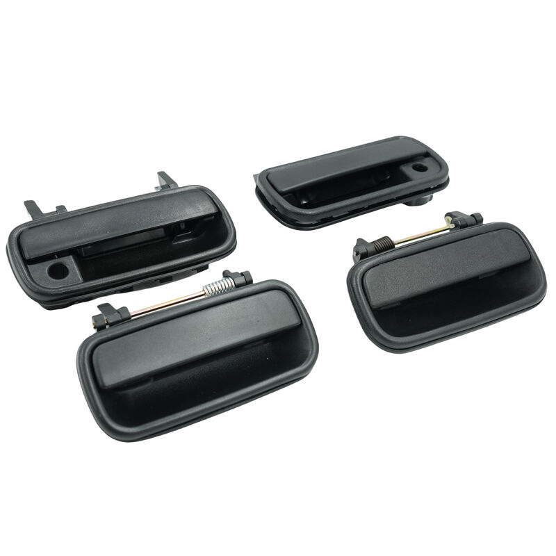 4 Pcs Textured Black Front Rear Outer Door Handle Fit For Toyota Hilux 1988-2005 image