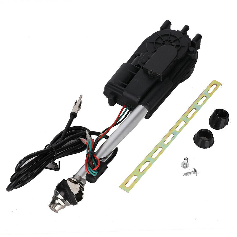 Universal Electric Power Antenna Replacement Kit Car AM FM Radio Mast Aerial 12V image
