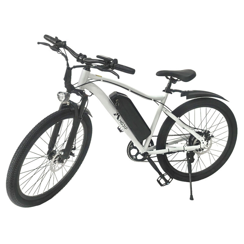 White 1500W Electric Bike 26'' E-MTB 48V Ebike Adult off Road City Bicycle Commuter image