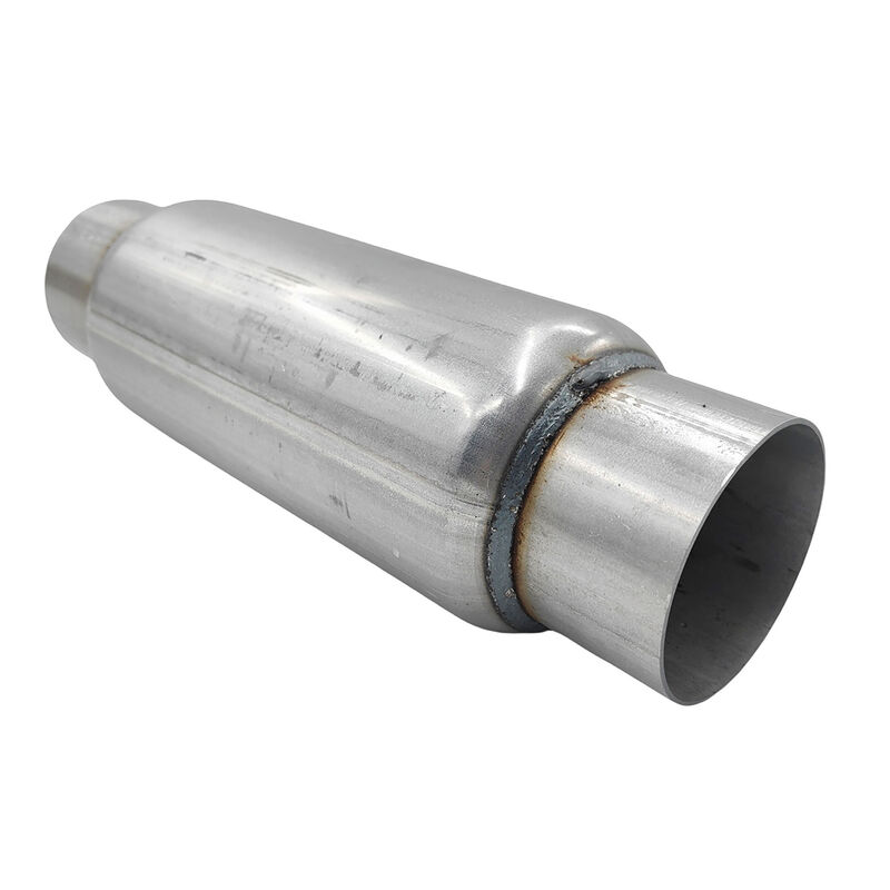 3" Exhaust Hotdog Resonator Muffler Glass Pack 9" Long High Flow image