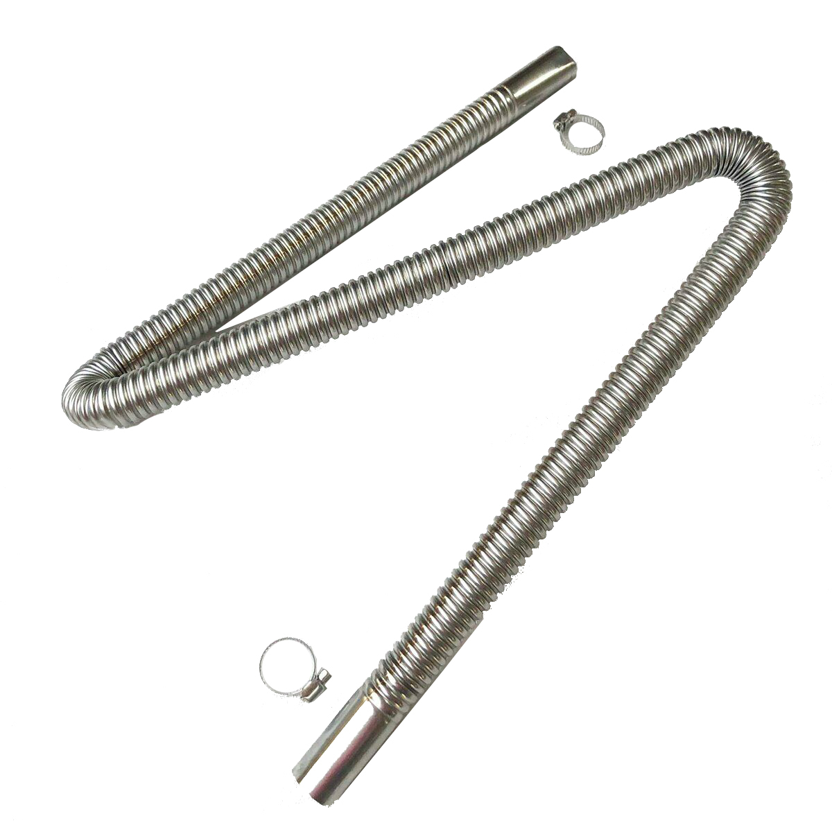 1.2M Exhaust Pipe Hose Parking Air Heater Tank Diesel Vent Hose Stainless Steel image