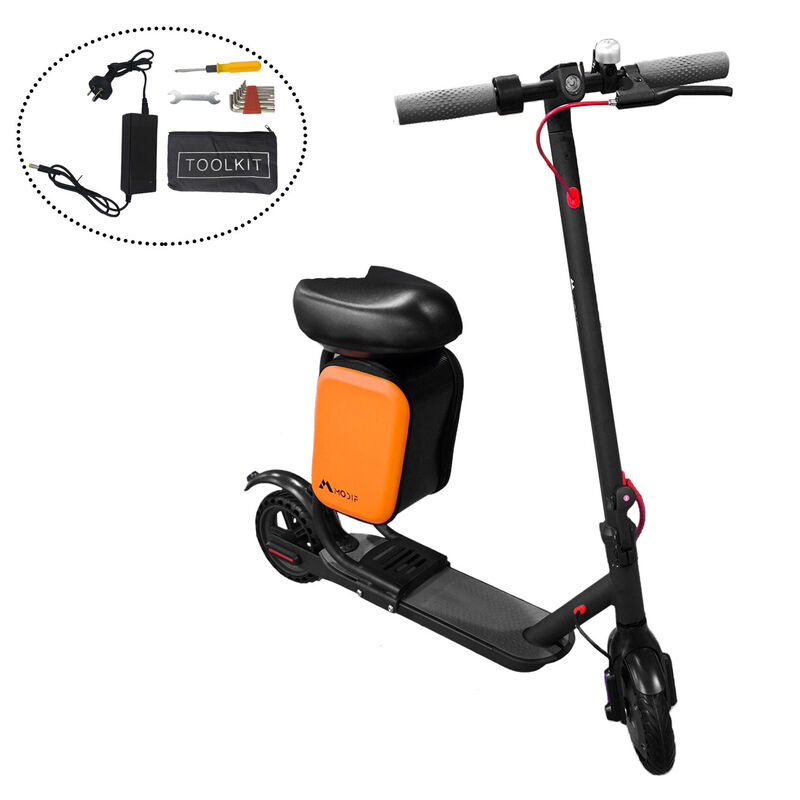 Electric Scooter Adult Foldable Travel E Bike With Seat Portable 900W 40KM/H 50KM Black image