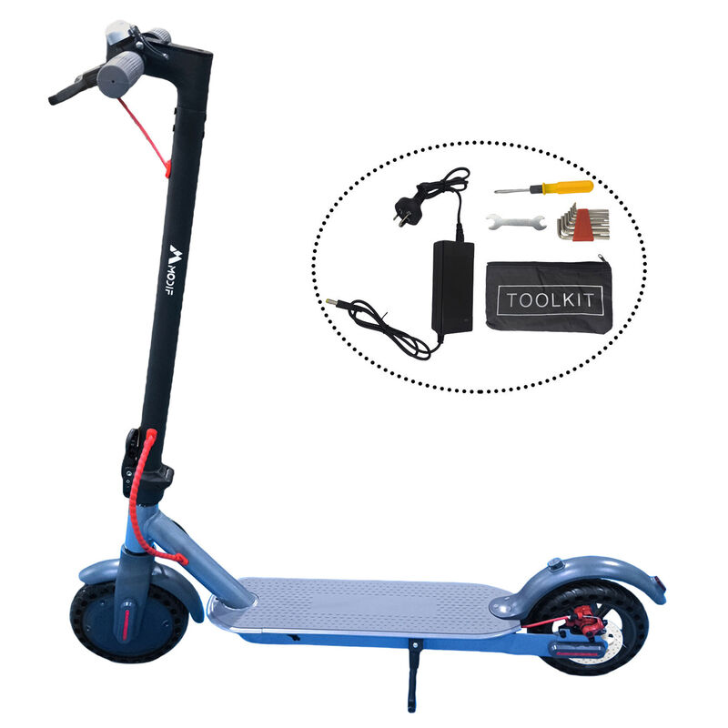 Electric Scooter Adult Foldable Travel E Bike Grey Portable 900W 40KM/H 50KM image