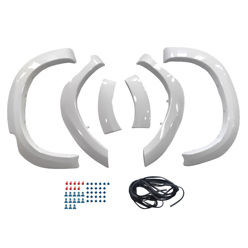 6 Pcs White Fender Flares Wheel Arch Fit For Toyota Hilux SR5 SR 2 & 4 Door 2011-2014 image