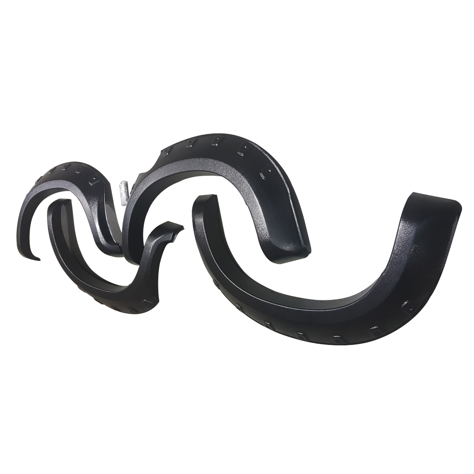 Fender Flares Fit For Toyota Hilux MK6 SR5 SR VIGO 2011-2014 Frosted Shiny Black image