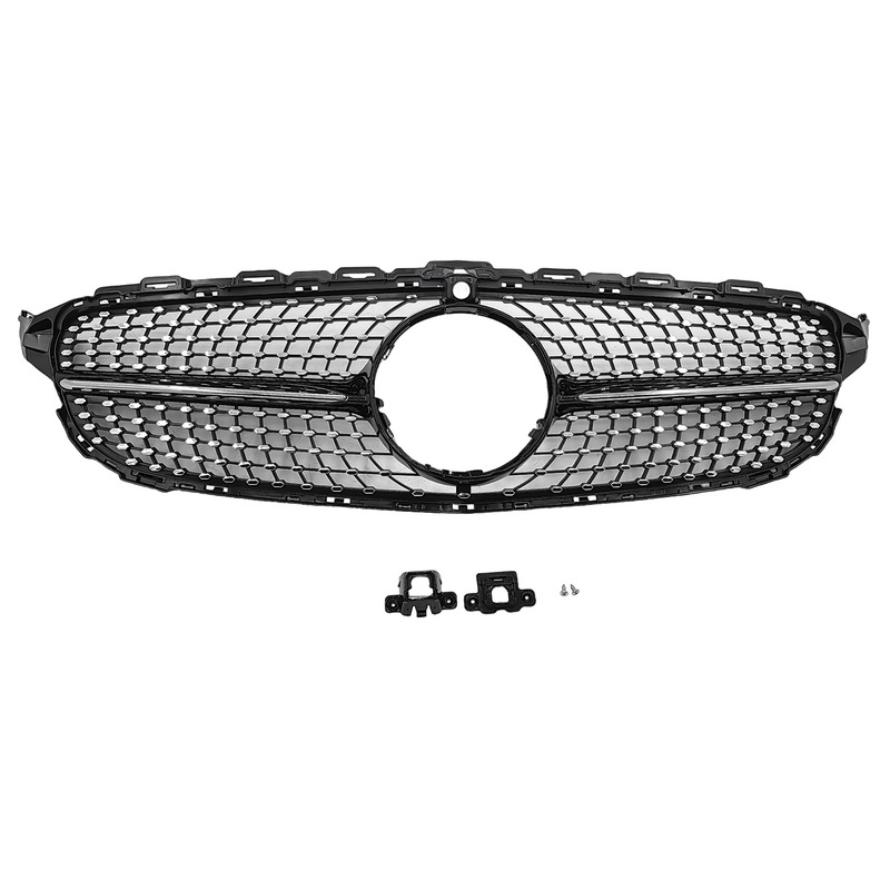 Diamond Chrome Grille Fit For Mercedes Benz C-Class W205 C205 & C43 2015-2018 image