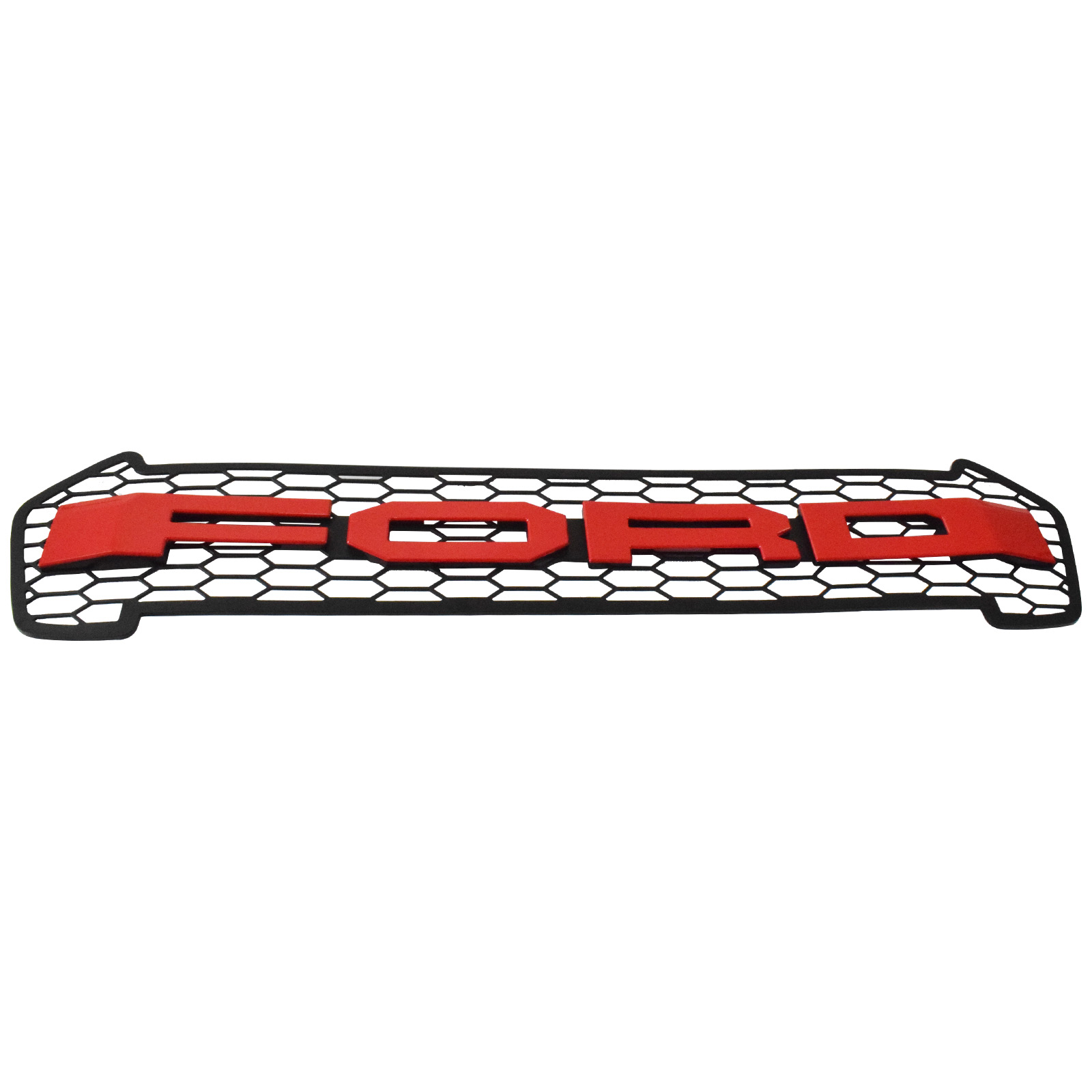 Front Grill Fit For Ford RANGER PX2 MK2 T6 XLT PX UTE WILDTRAK 2015-2018 (MATT BLACK RED LETTERS) image