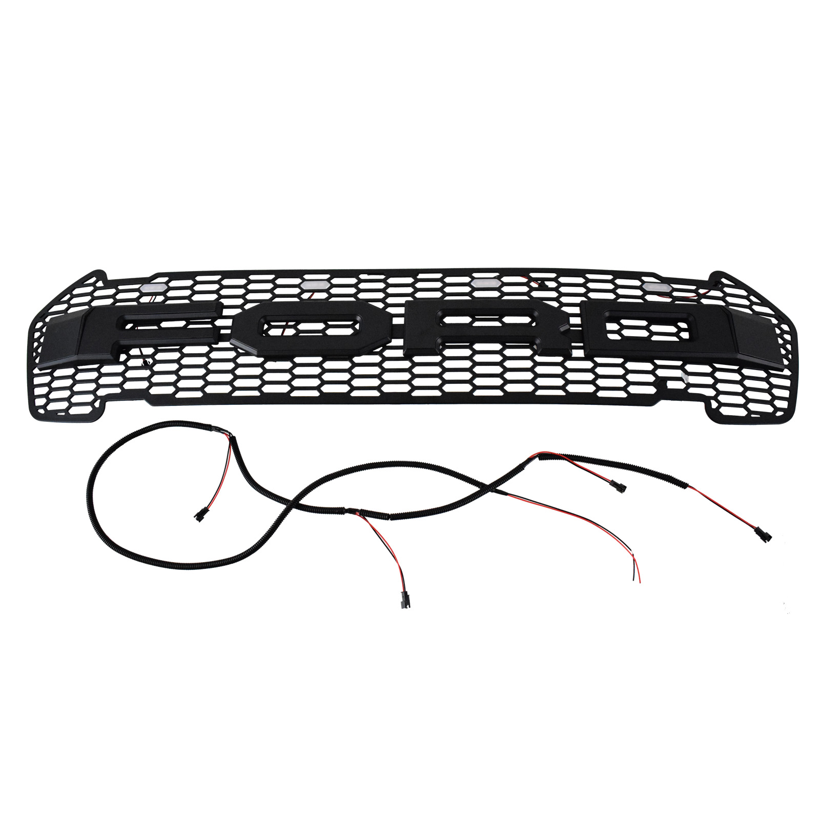 Grill Front Matt Black Fit For Ford Ranger MK2 PX2 T7 2015-2018 image