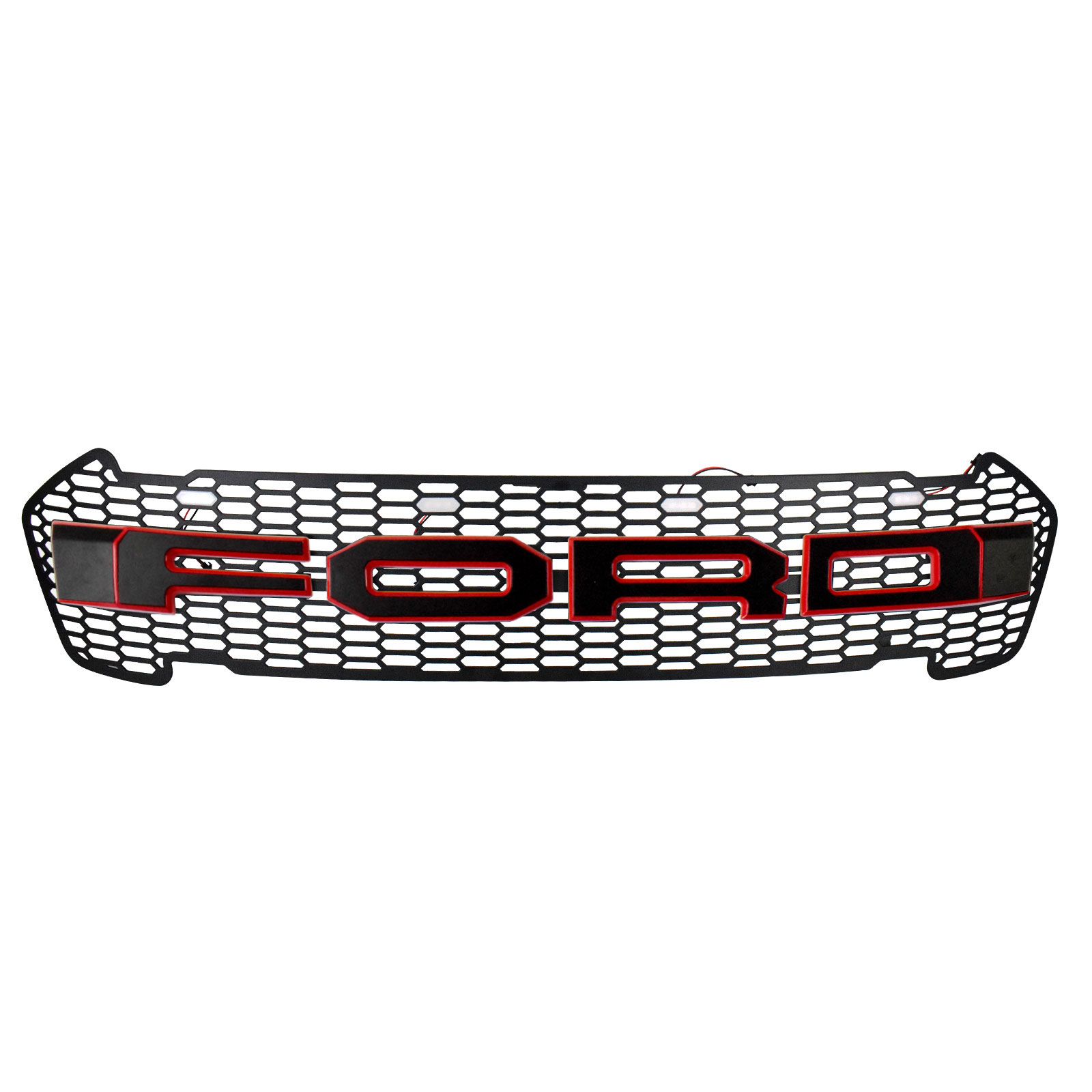 Grill Front Fit For Ford RANGER MK2 T6 XLT PX UTE WILDTRAK 2015 - 2018 RED LINE image