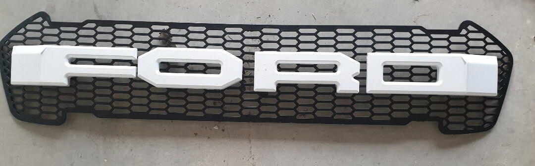 Grill Front Fit For Ford RANGER MK2 T6 XLT PX UTE WILDTRAK 2015 - 2018 WHITE LINE image