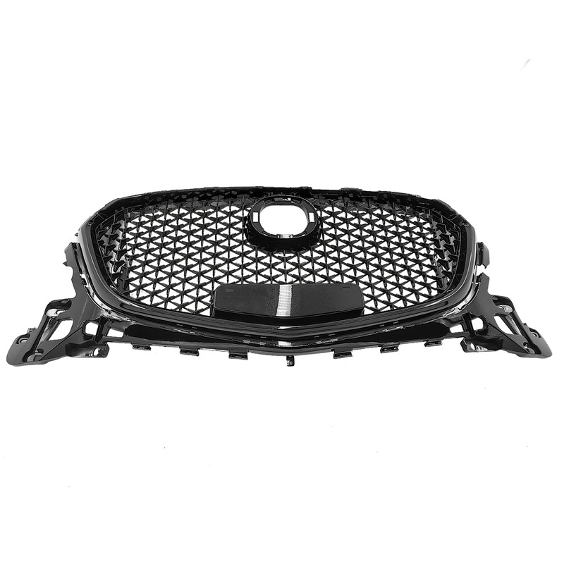 Black Front Bumper Grill Upper Grille Cover Fit For Mazda 3 Axela 2017-2018 image