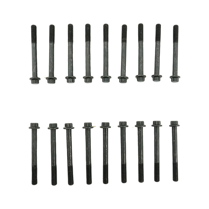 18 Pcs Cylinder Engine Head Bolt Set Fit For Nissan Navara D22 4cyl 3.2L QD32E 1997-2001 image