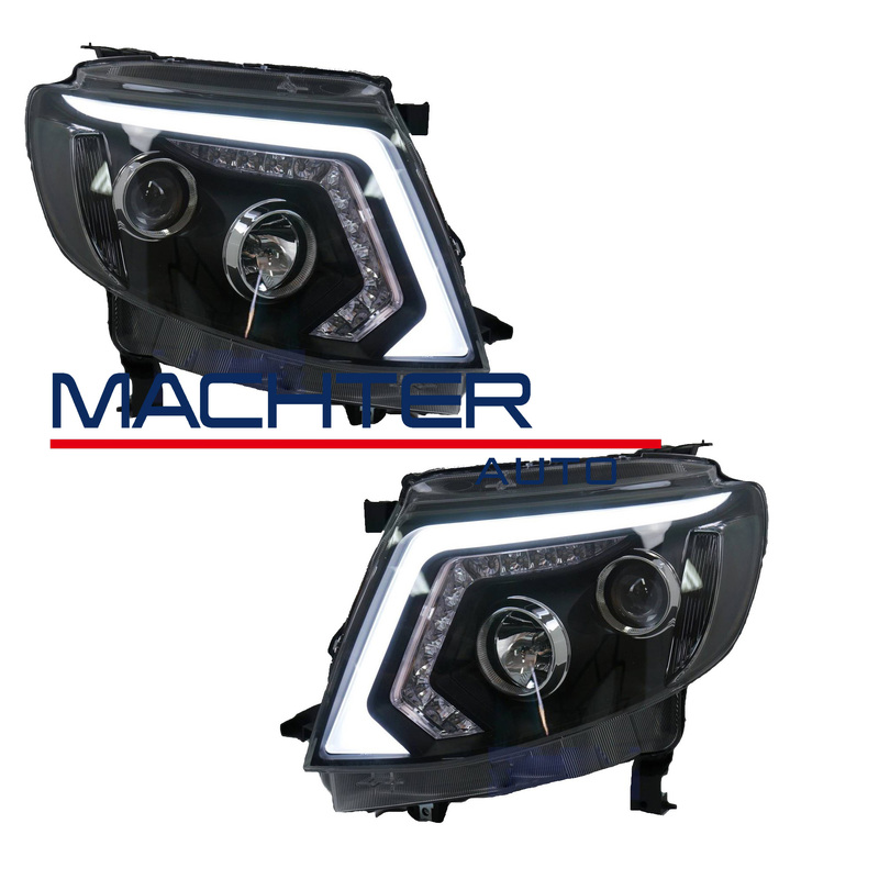 DRL LED Projector Sequential Indicator Head Light Fit For Ford Ranger PX MK1 2011-2015 image
