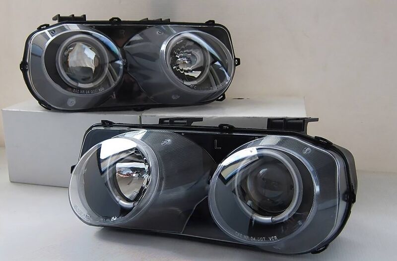 Black CCFL Halo Projector Headlights Fit For Honda Integra DC2 DC4 Vtir Type R 1994-1997 image