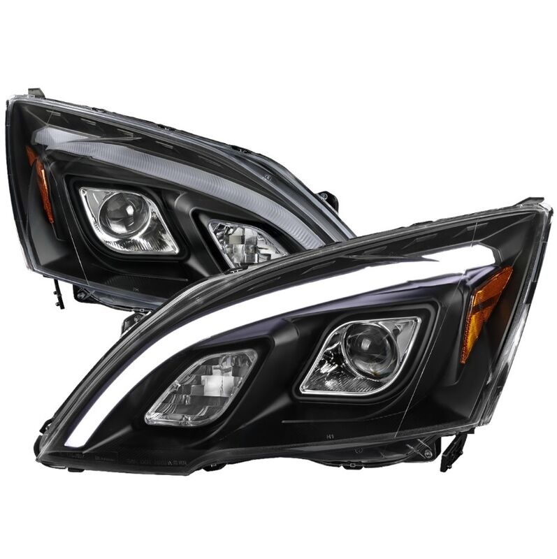3D LED DRL Looks Projector Headlights Fit For Honda CR-V CRV 2007-2012 image