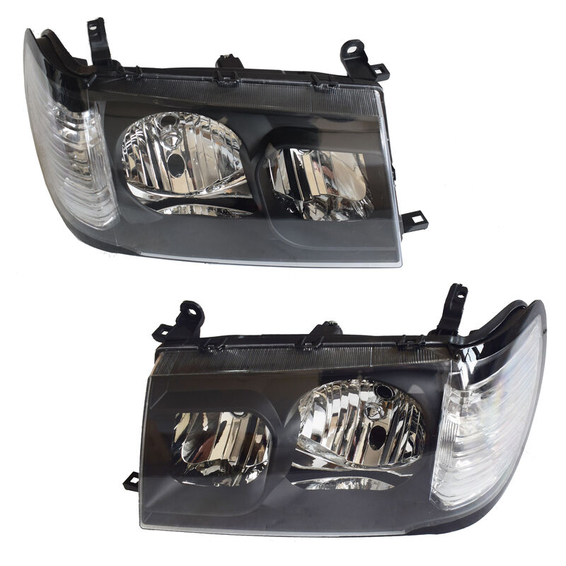 Pair Angel Eye HeadLights Projector Fit For Toyota Landcruiser 100 Series 01/1998-04/2005 image