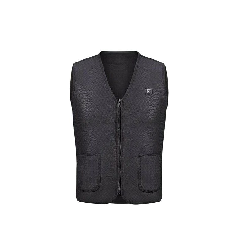 2XL Size Electric USB Vest Warm Heated Sleeveless Jacket Coat Winter Zipper Unisex image