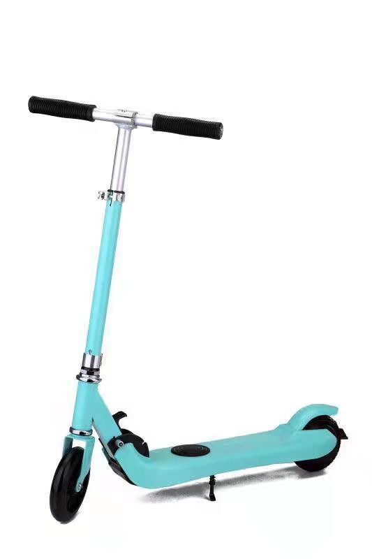 6" Kids Electric Scooter 150W 22V 2Ah Riding Motor Foldable Portable E-Scooter Green image