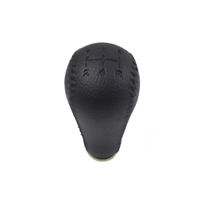 Black Leather Gear Knob Fit For Nissan Patrol GU GQ Series For 3286540U00 AU Stock image