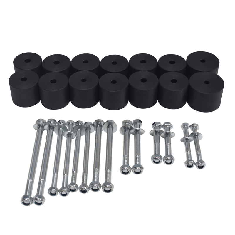 50mm 2" inch Body Lift Kit Bolts Blocks Fit For Nissan Navara D22 Dual Cab Tray Tub image