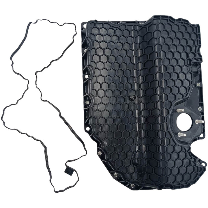 Black Oil Sump Pan Fit For Volkswagen GTI Golf Alltrack R Sport Wagen Audi A3 With Gasket image