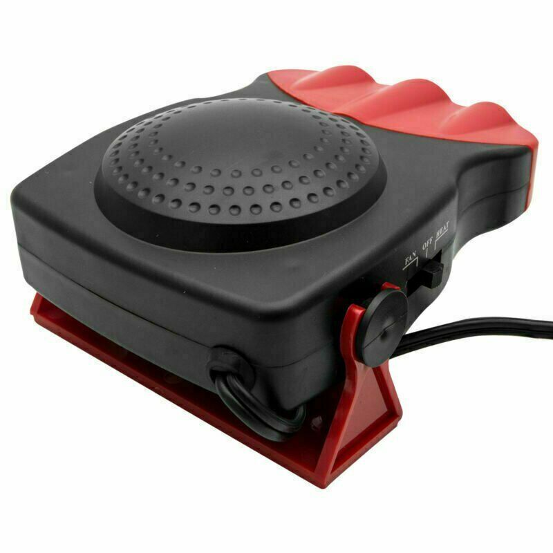 12V Car Auto Portable Electric Heater Heating Cooling Fan Defroster Demister Red image