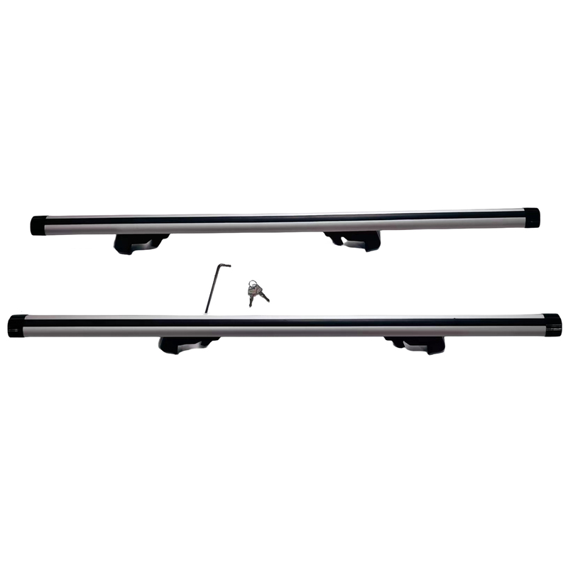 2 x Aluminum Cross Bars With Raised Roof Rail Fit For Toyota RAV4 2000-2005/2013-2019 image