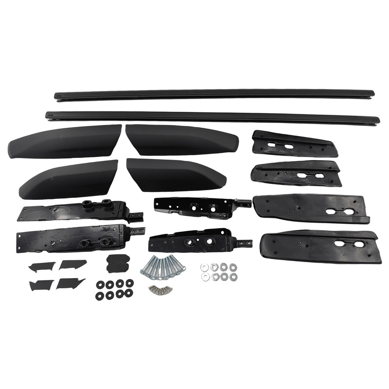 2 x Black Roof Rail Racks Set Left + Right Hand Side Fit For Toyota Kluger 2008-2013 image