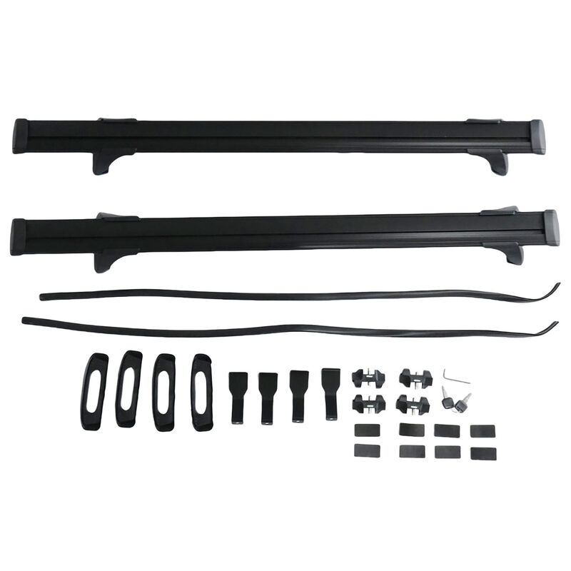 2 x Roof Rack Cross Bars Black Fit For Toyota Hilux Dual Cab 4 Door 2012-2024 image