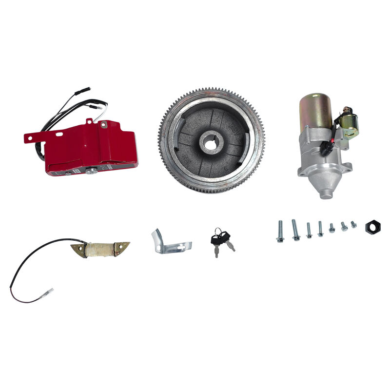 Electric Starter Motor Flywheel Kit Fit For Honda GX340 GX390 188F 11HP 13HP Engine image