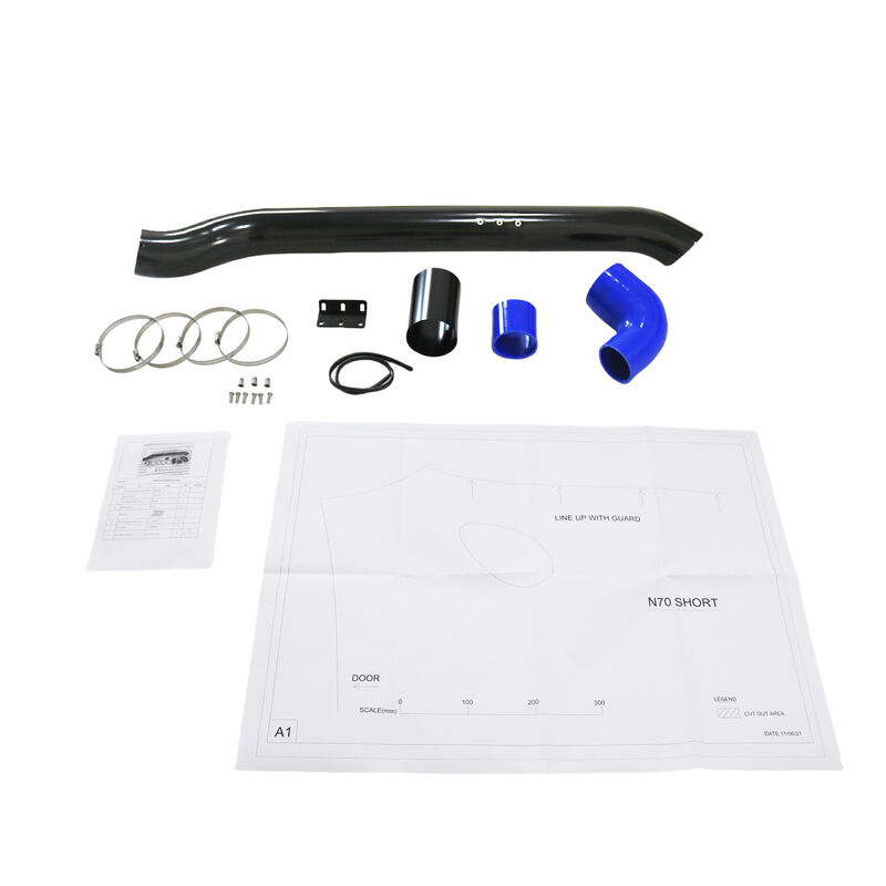4" Stainless Snorkel Kit Fit For Toyota Hilux N70 2005-2015 Air Intake 4WD Black image