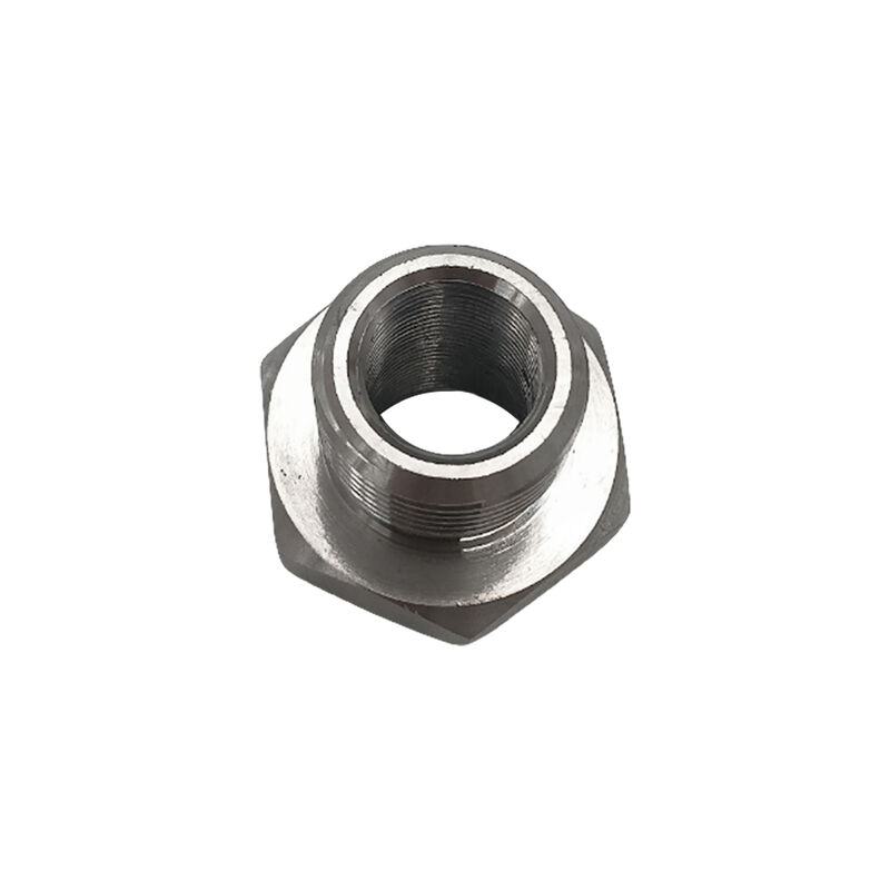1/2-28 To 3/4-16 Threaded Oil Filter Adapter Stainless Steel SL image