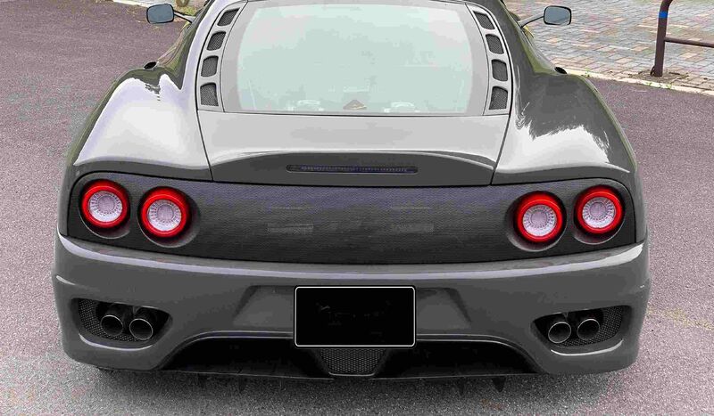 3D Clear Red Full LED Tail Lights Fit For Ferrari 360 Modena 512 F355 550 575M F50 1999-2005 image