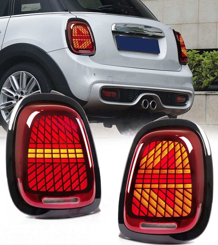 Clear Red LED Sequential Signal Tail Lights Fit For Mini Cooper F55/56/57 2014-2021 image