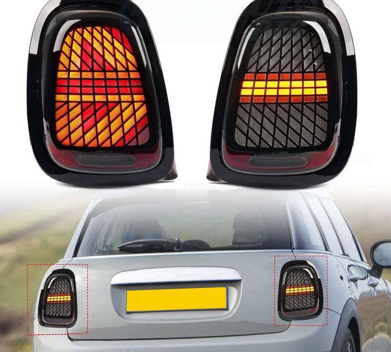 Smoke LED Sequential Signal Tail Lights Fit For Mini Cooper F55/56/57 2014-2021 image