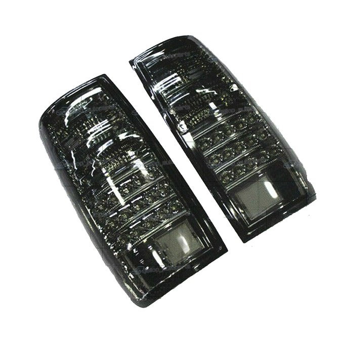 Tail Light Rear Lamp Fit For Toyota Landcruiser 80 Series Smoke Black LED Pair LH+RH image