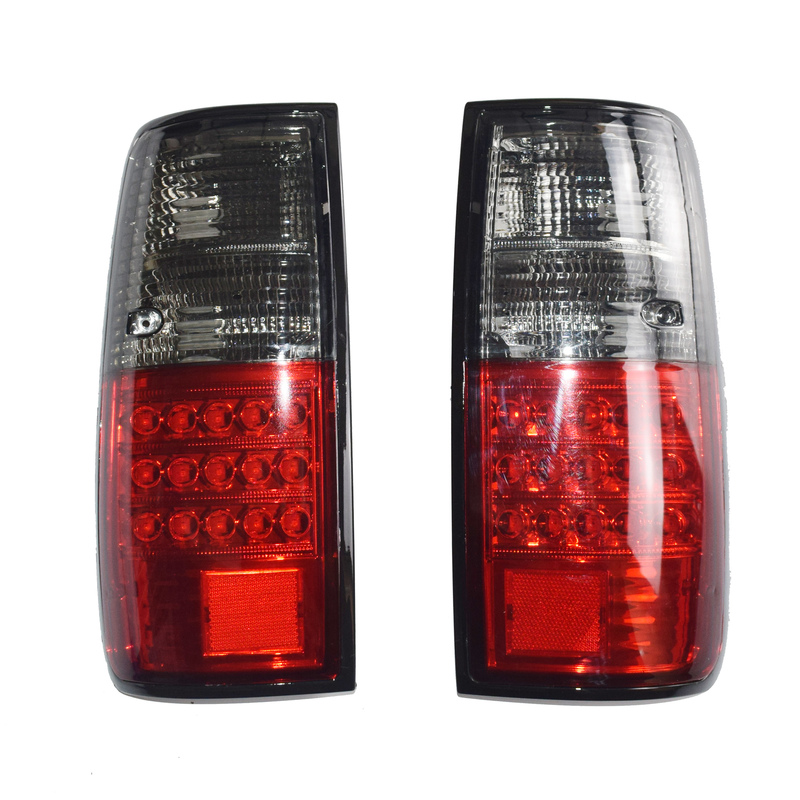 Pair LED Tail Lights Smoke + Red Fit For Toyota Land Cruiser 80 Series 1990-1997 image