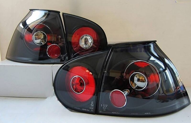 Black Altezza Tail Lights Fit For Volkswagen GOLF V GTI MK5 2003-2008 image