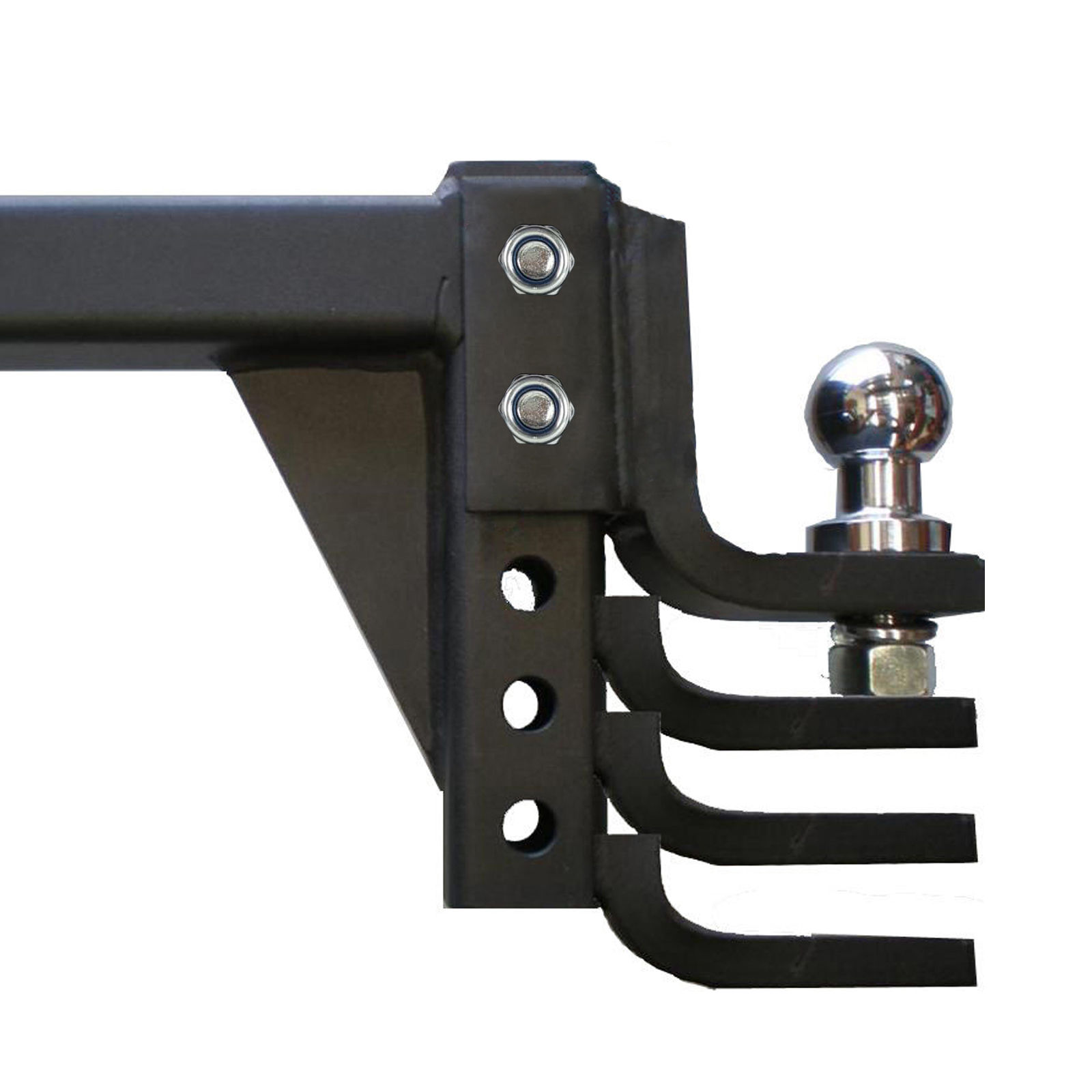 Adjustable Towbar Tow Bar Ball Mount Tongue Hitch Trailer 4WD Car 5000LBS 2267KG image