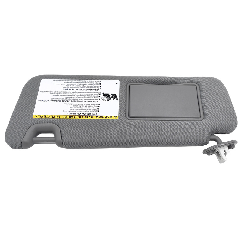 Sun Visor W/ Vanity Light Gray Left Hand Side Fit For Toyota Highlander 2014-2019 image